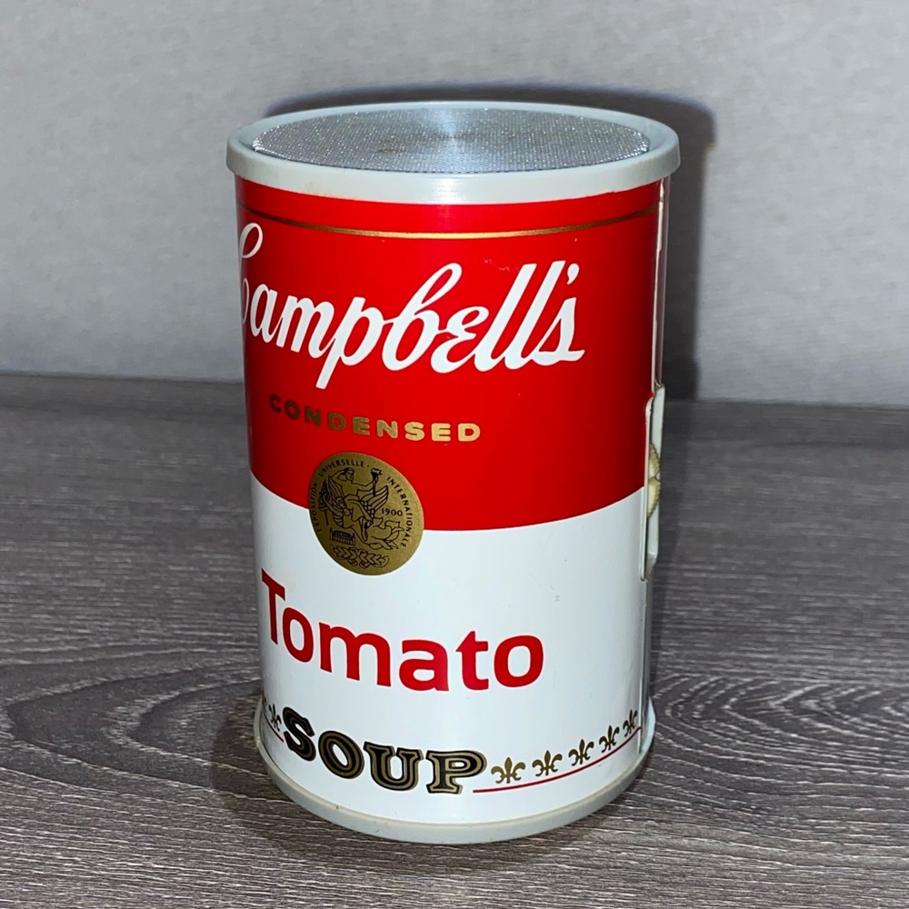 VINTAGE RARE WORKING CAMPBELL’S Tomato Soup Radio Collectible Can 4”